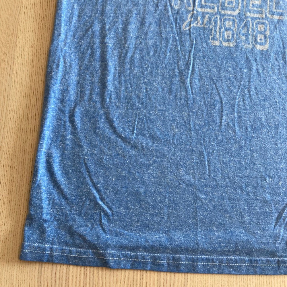 Retro Brand T-Shirt Mens Large Blue Ole Miss Rebels Distressed Graphic Tee - Picture 10 of 11